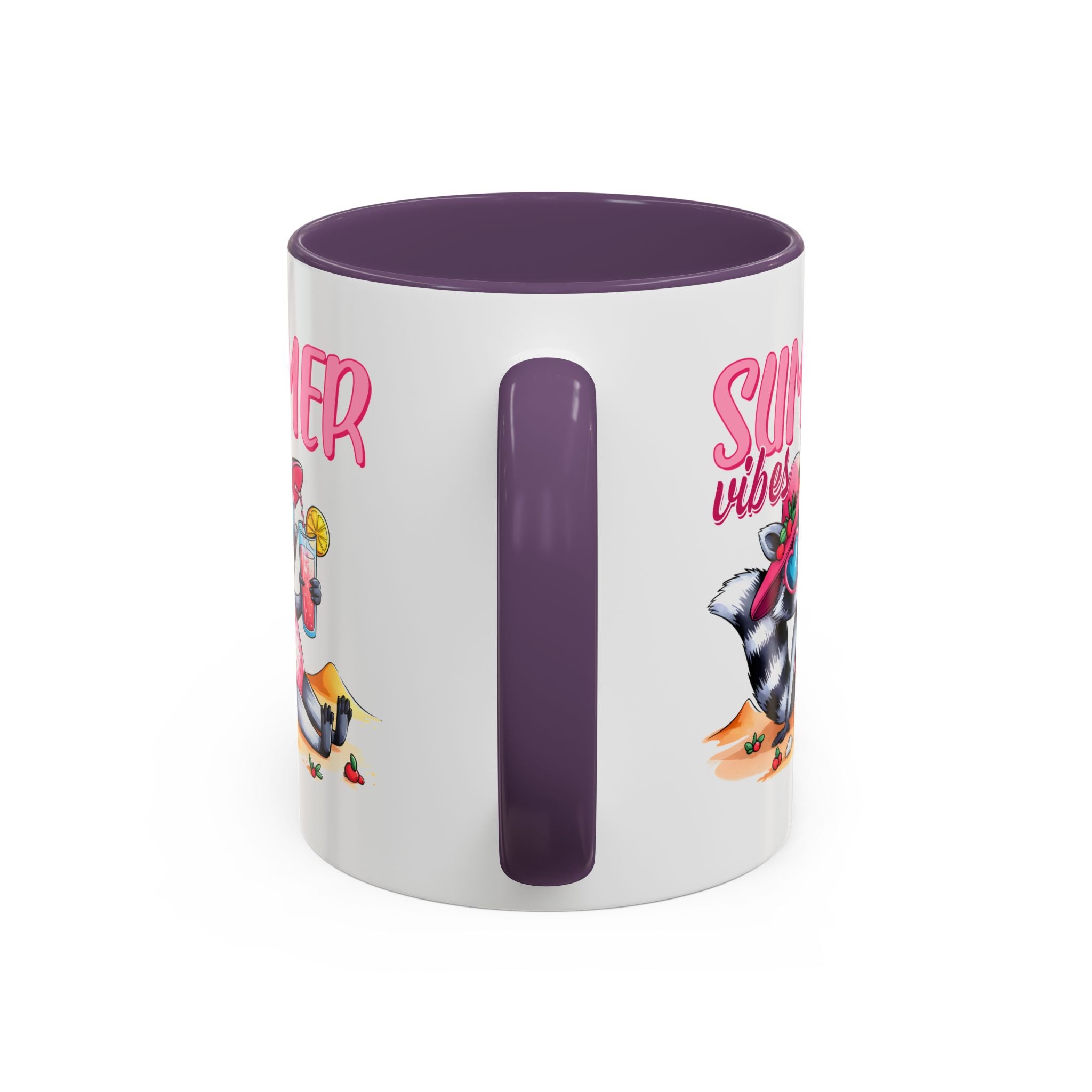 Summer Vibes Accent Coffee Mug - Fun & Colorful Design for Relaxing Moments
