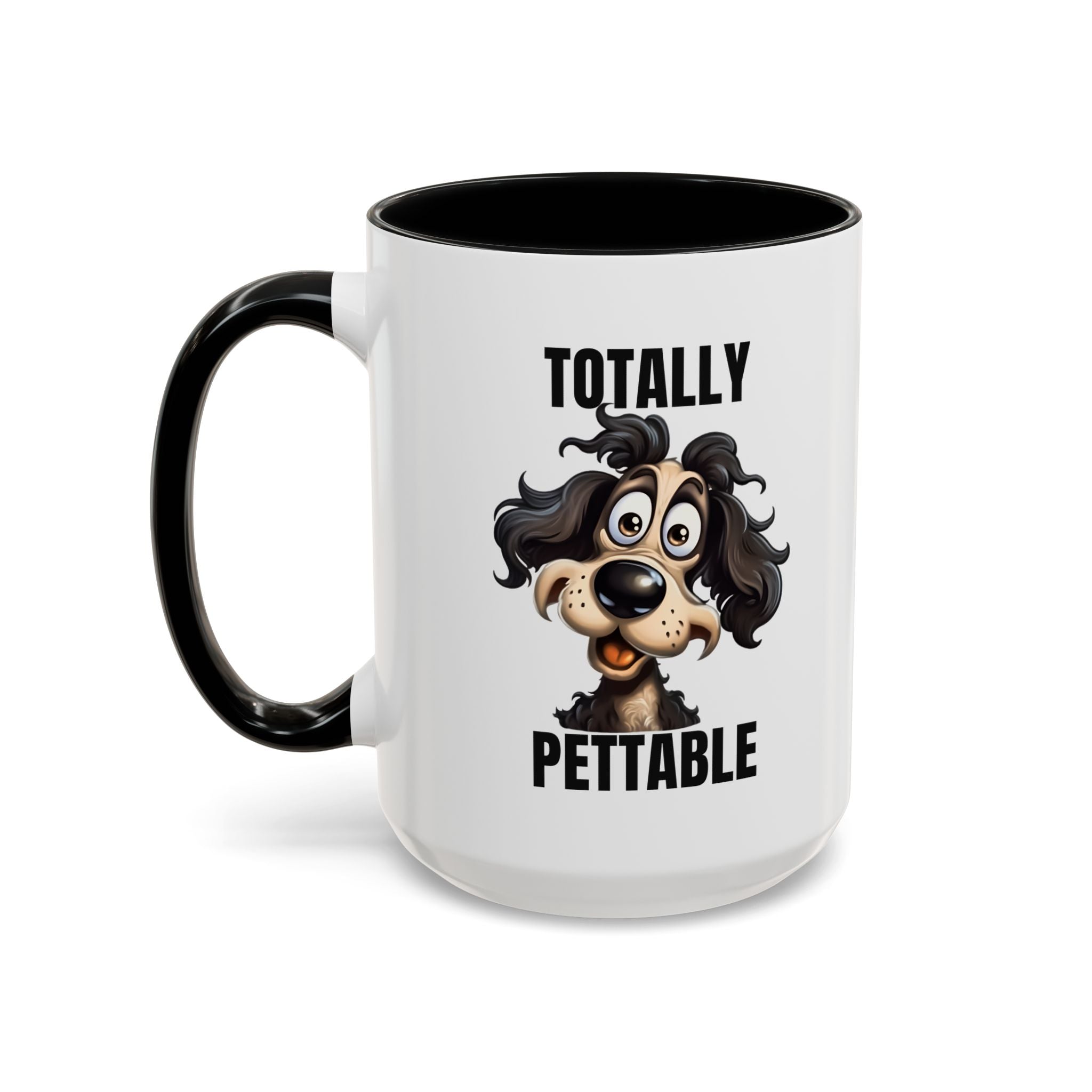 Totally Pettable Coffee Mug, Dog Lover Gift, Animal Print Mug, Funny Pet Mug, Customizable Coffee Cup, Gift for Pet Owners