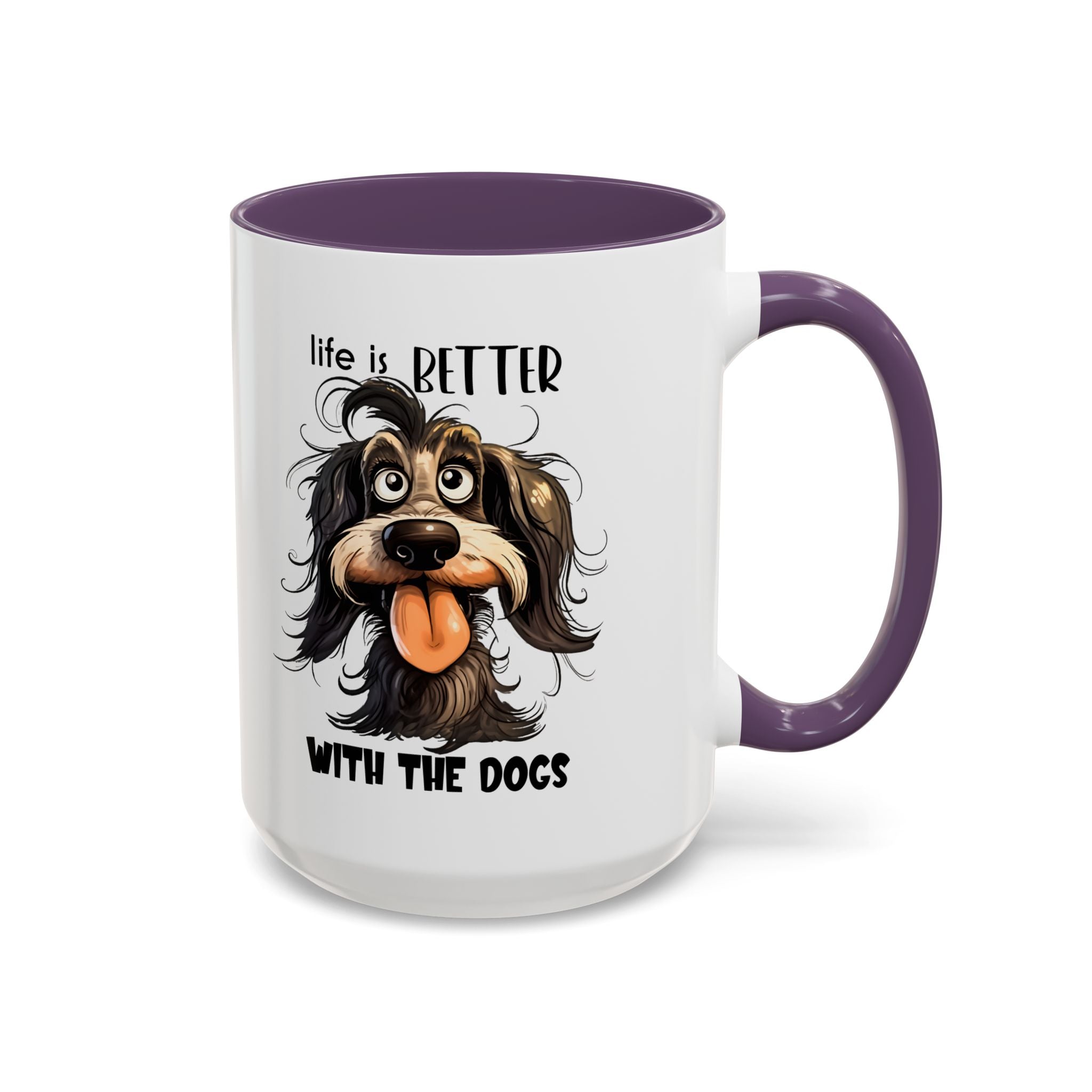 Life is Better with Dogs Coffee Mug - Cute Dog Lover Gift, Animal Themed Mug, Pet Owner Present, Fun Coffee Cup, Gift for Him/Her