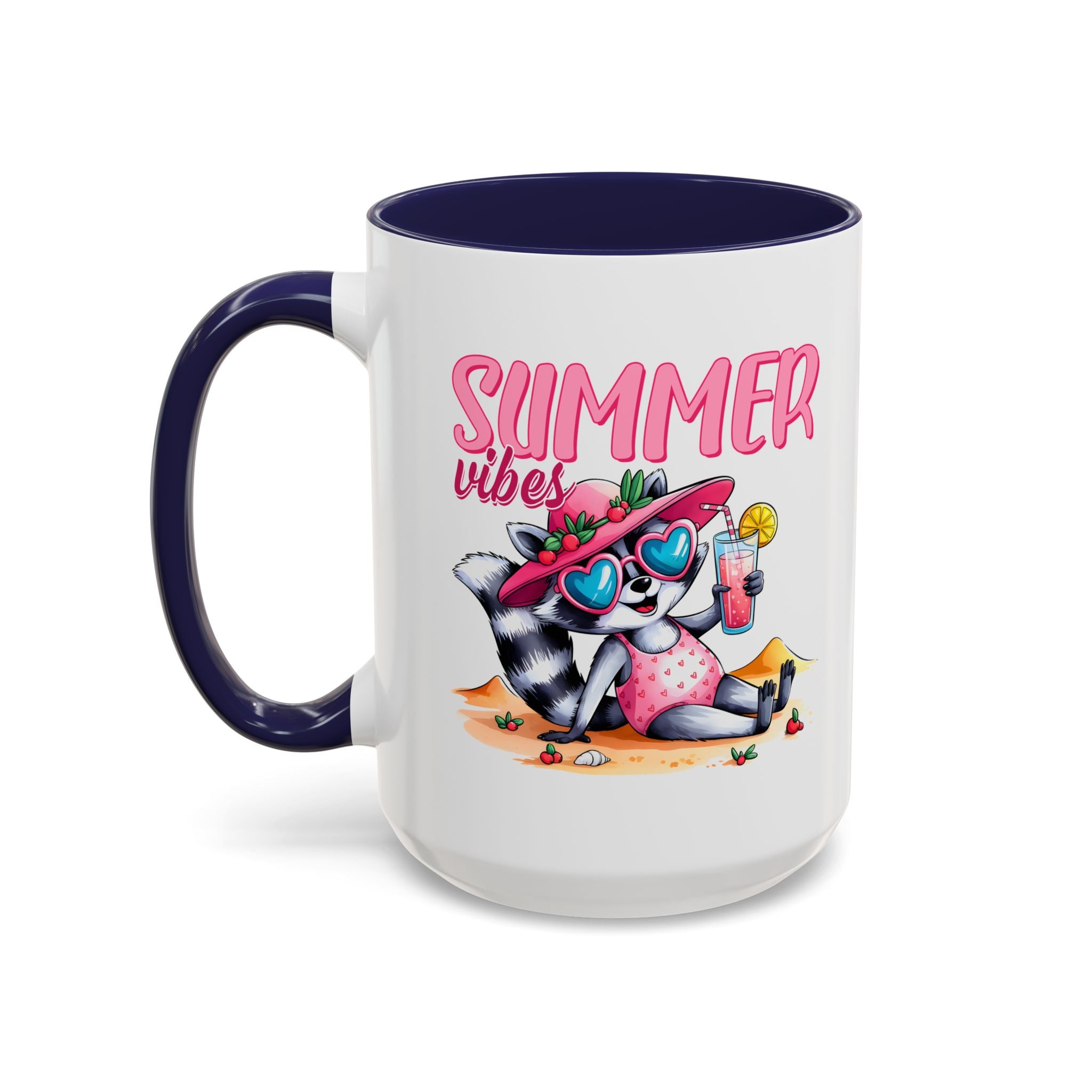 Summer Vibes Accent Coffee Mug - Fun & Colorful Design for Relaxing Moments