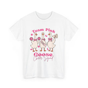 cancer awareness Cheer Squad Goose Tee - Perfect for Cheerleaders, Team Spirit, Bird Lovers, Fun Gifts, Casual Wear