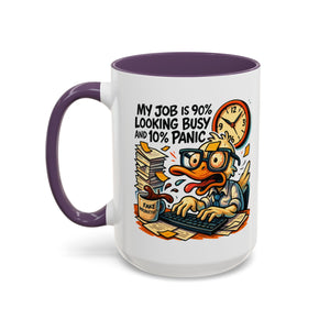 Funny Office Duck Coffee Mug | Perfect Gift for Office Workers, Desk Jokes, Humor, Funny Barista Mug, Creative Gift Idea