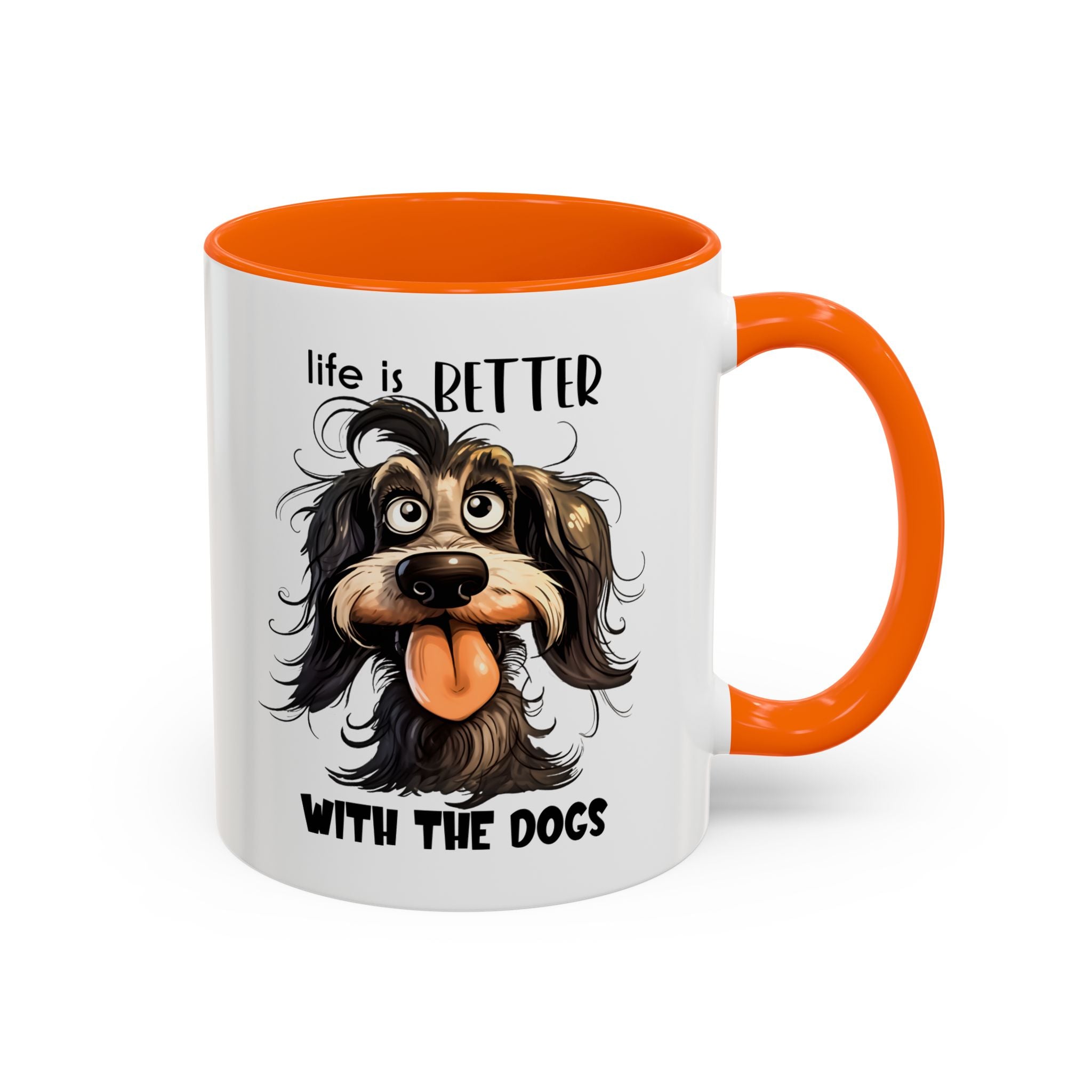 Life is Better with Dogs Coffee Mug - Cute Dog Lover Gift, Animal Themed Mug, Pet Owner Present, Fun Coffee Cup, Gift for Him/Her