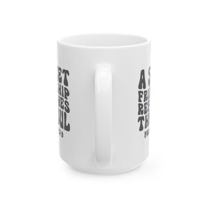 Friendship coffee Mug | Gift for Friends, Inspirational Coffee Cup, Bible Verse Mug, Encouragement Mug, Friendship Quote Mug