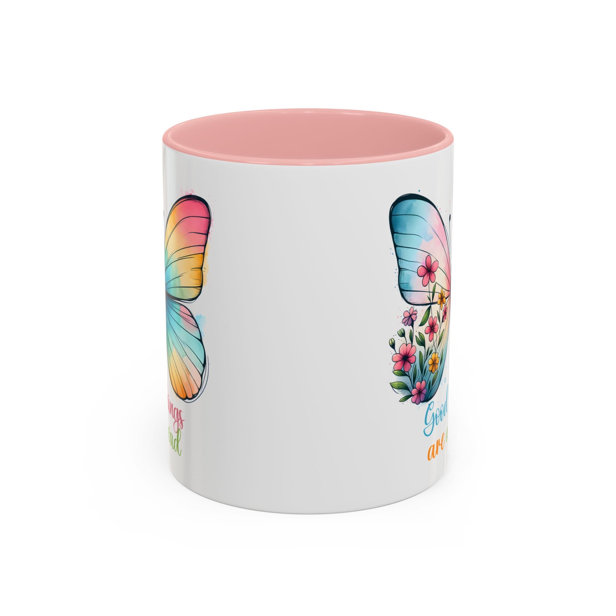 Inspirational Butterfly Coffee Mug positive vibe mental health
