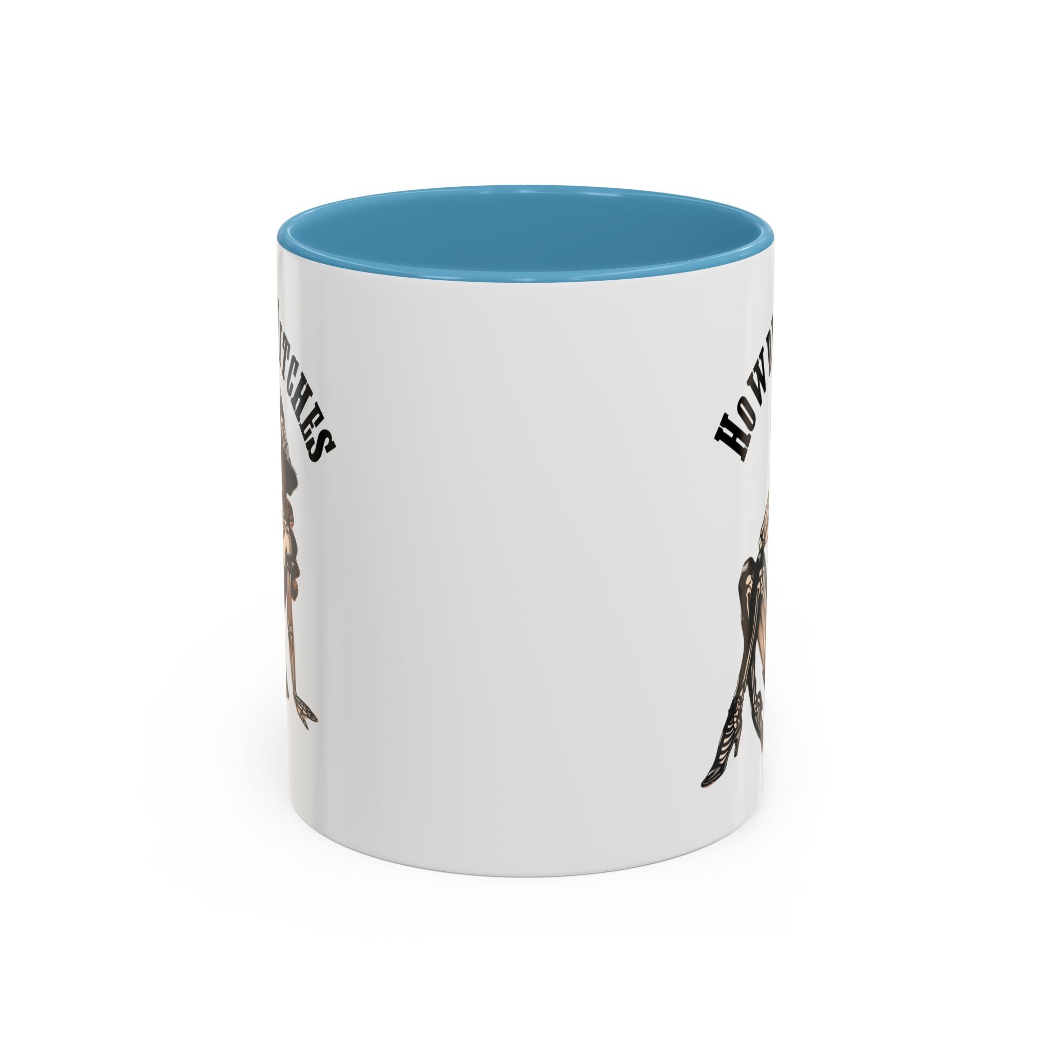 Howdy Witches Coffee Mug - Spooky Halloween Mug, Gift for Witches, Witchy Decor, Gothic Coffee Cup, Skeleton Design