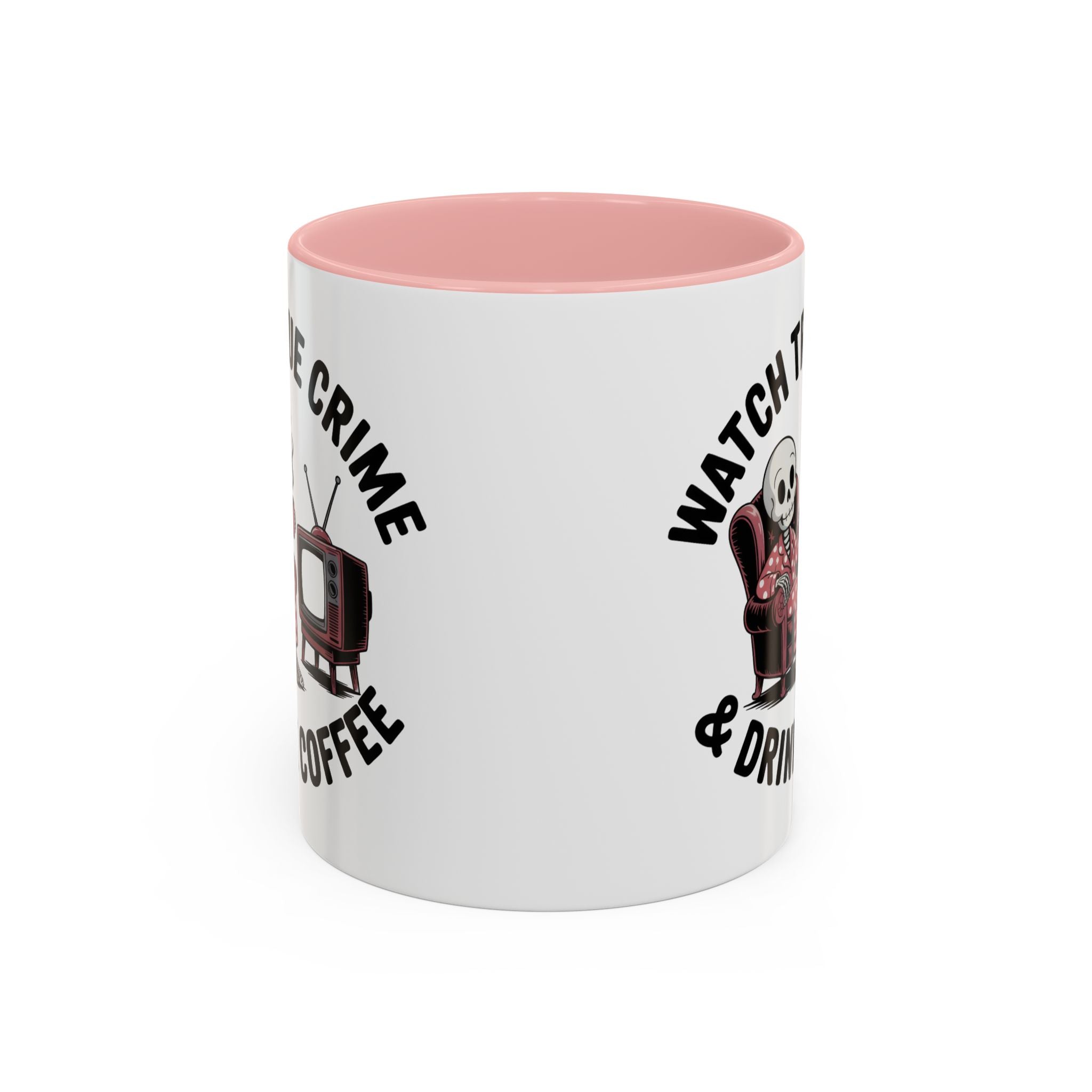 watch True Crime drink coffee  Coffee Mug hobby fun