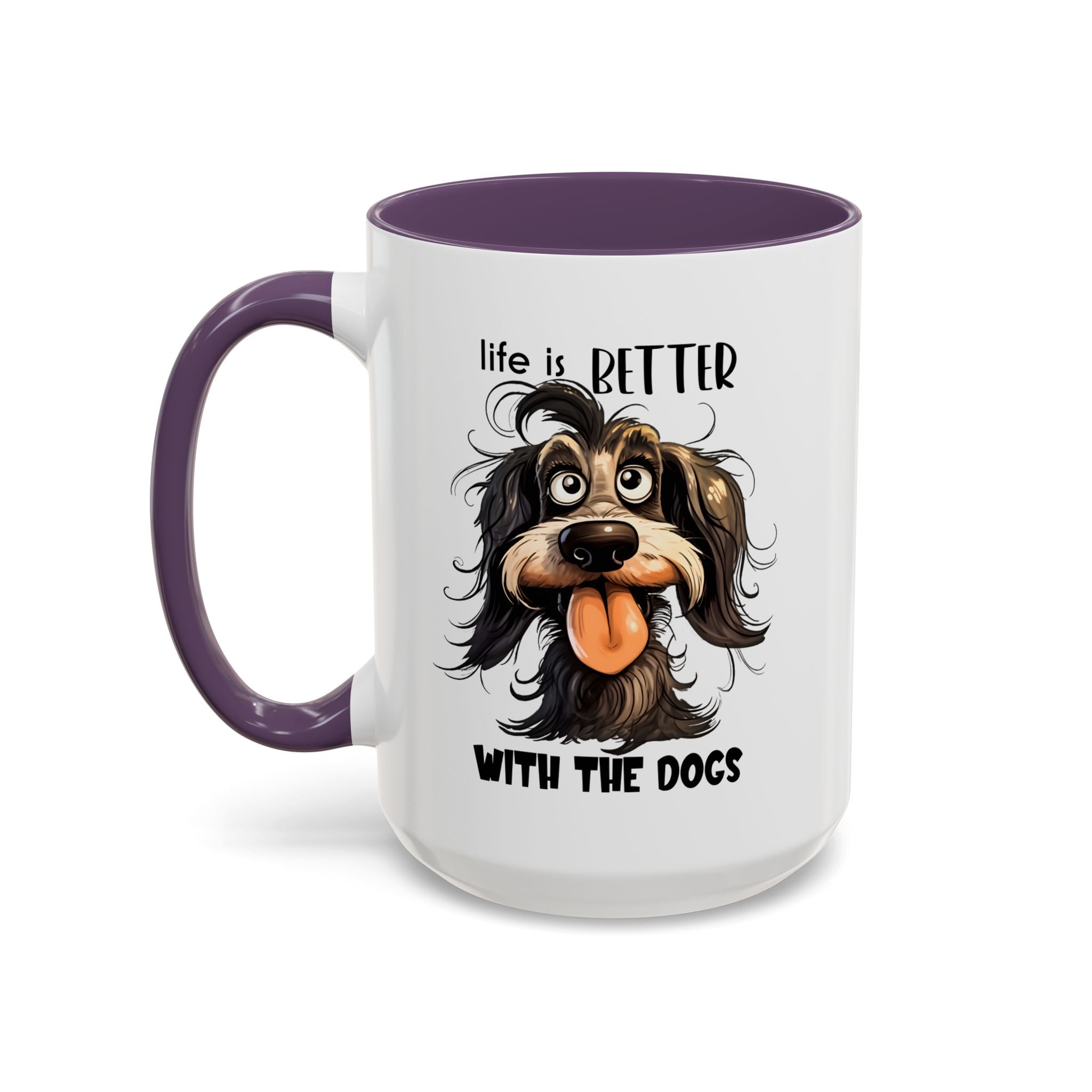 Life is Better with Dogs Coffee Mug - Cute Dog Lover Gift, Animal Themed Mug, Pet Owner Present, Fun Coffee Cup, Gift for Him/Her