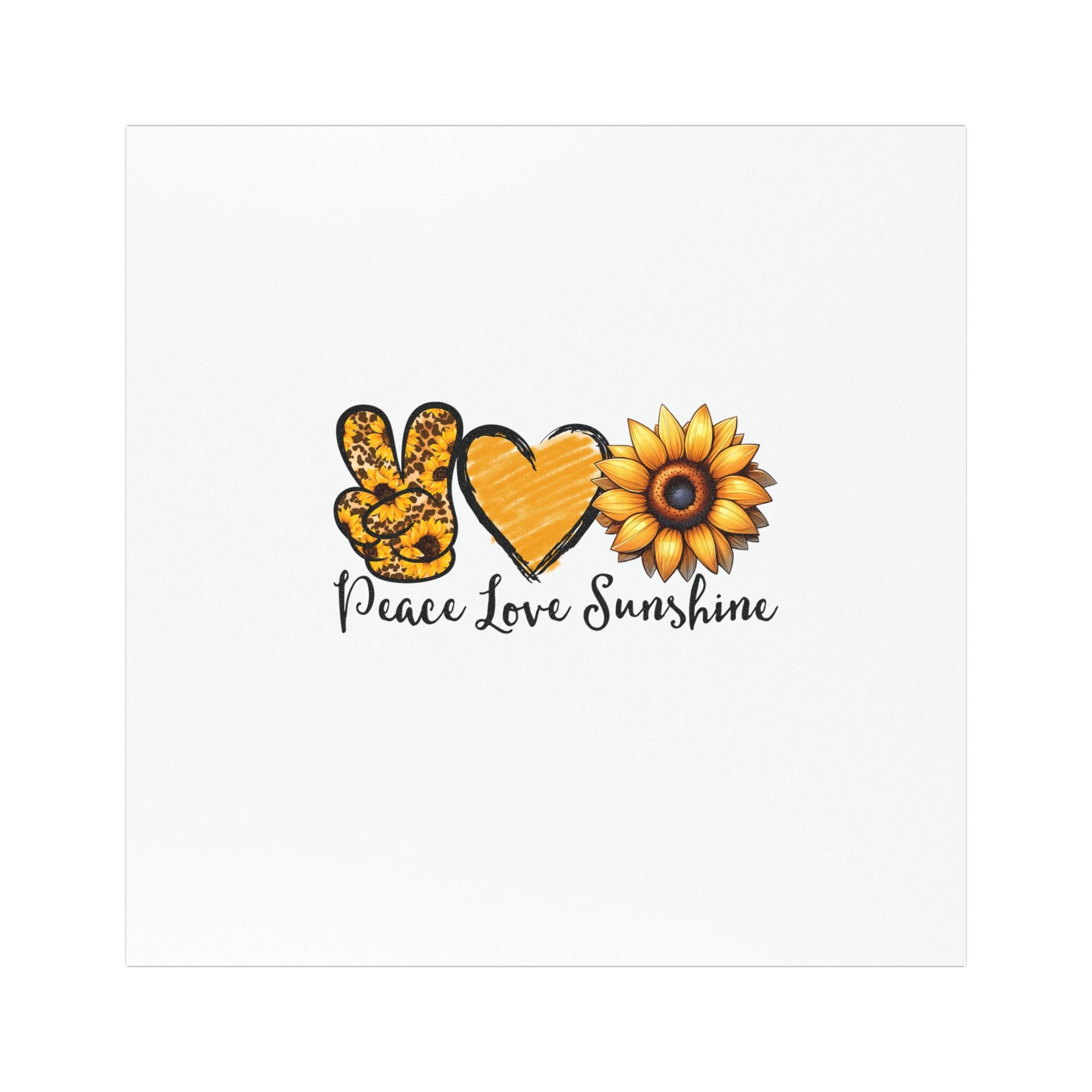 peace love sunshine Car Magnets