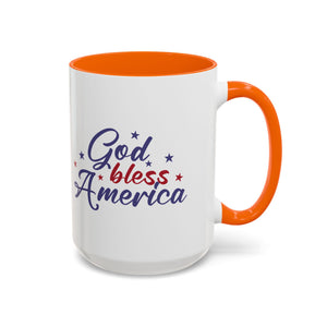 Patriotic Coffee Mug - God Bless America Design