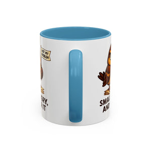 Funny Owl Coffee Mug, not my problem  Small Angry Owl Cup, Coffee Lover Present, Quirky Office
