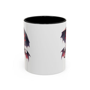 Gothic vampire girl  horror art Accent Coffee Mug (11, 15oz)