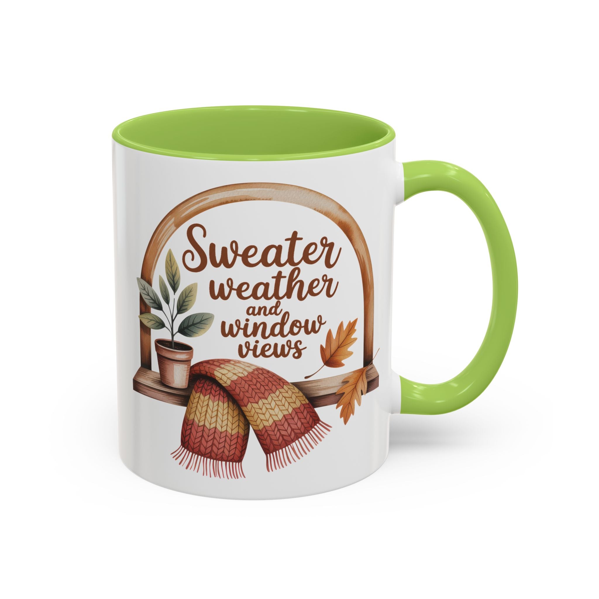 Sweater Weather Coffee Mug - Cozy Autumn Vibes fall season vibe winter gateway