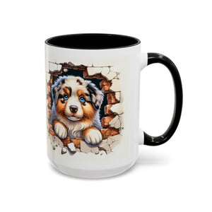 Cute Puppy Accent Coffee Mug - Perfect Gift for Dog Lovers, Unique Pet Lover Mug, Mother’s Day, Birthday, Home Decor