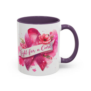 Inspirational Breast Cancer Awareness Coffee Mug - Fight for a Cure, Support Cancer Survivors, Gifts for Her, Pink Ribbon Design, [...]