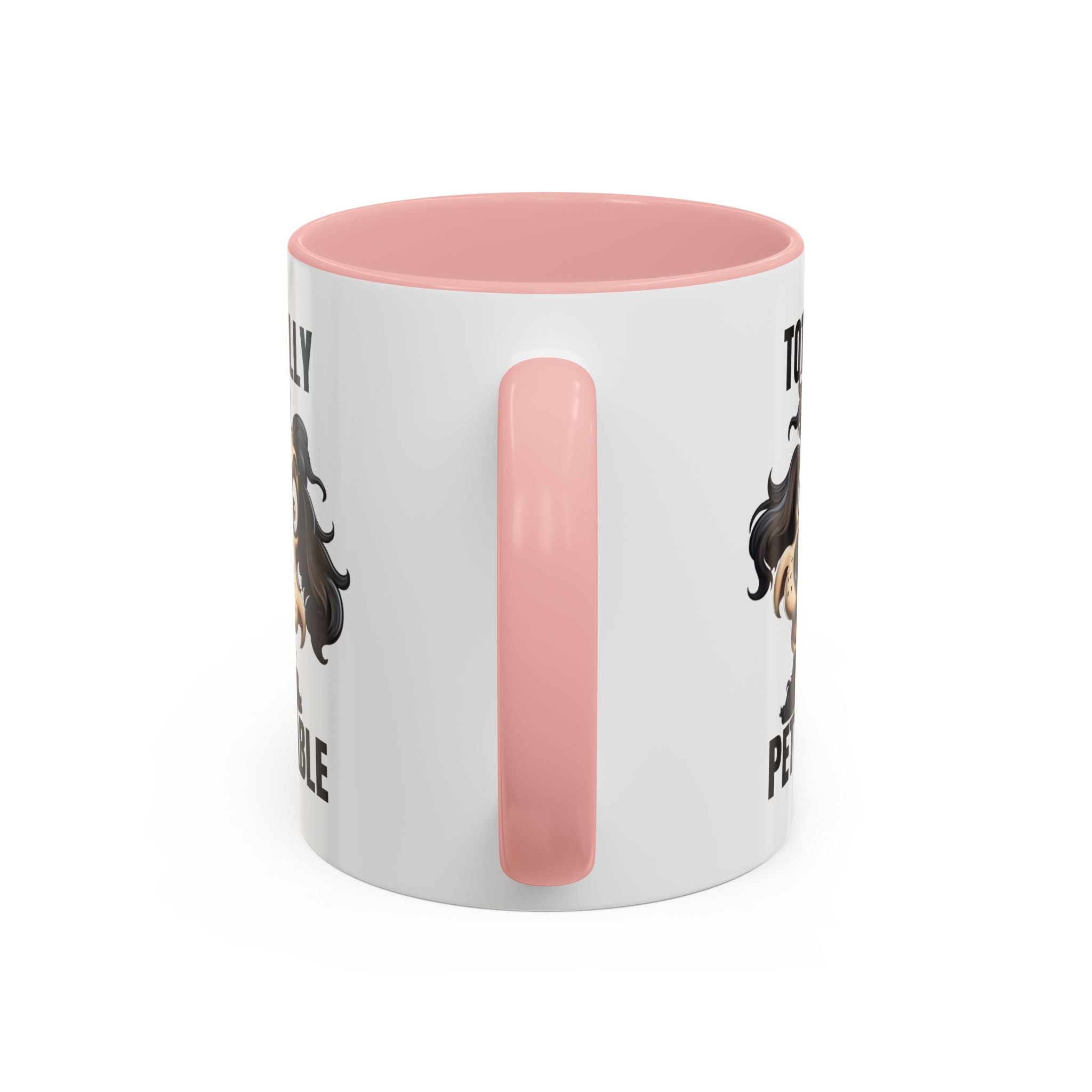 Totally Pettable Coffee Mug, Dog Lover Gift, Animal Print Mug, Funny Pet Mug, Customizable Coffee Cup, Gift for Pet Owners