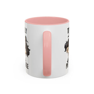 Totally Pettable Coffee Mug, Dog Lover Gift, Animal Print Mug, Funny Pet Mug, Customizable Coffee Cup, Gift for Pet Owners