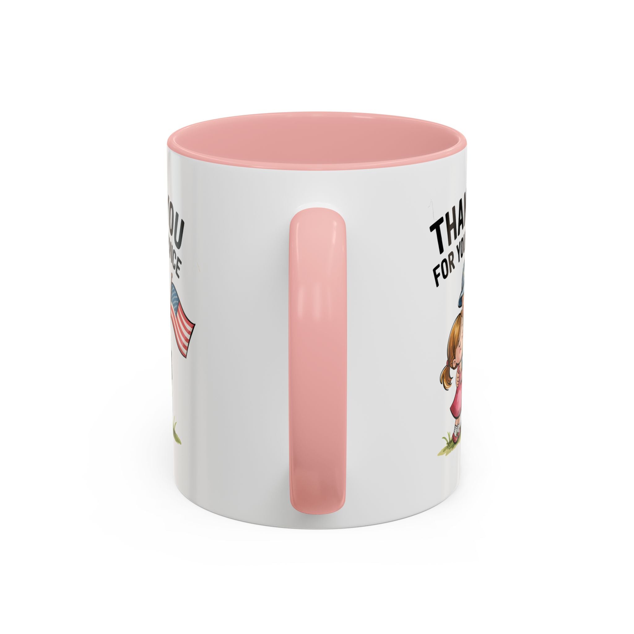Thank You for Your Service Coffee Mug - 11oz & 15oz Accent Mugs for Veterans Appreciation