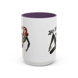 Spooky Skeleton Mug - Let's Bone, Halloween Gift, Gothic Coffee Cup, Unique Home Decor, Fun Drinkware