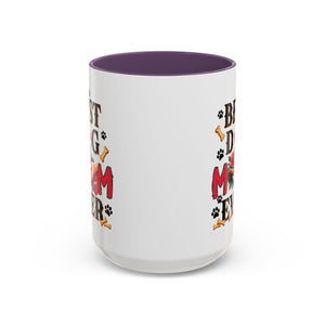 Best Dog Mom Ever Coffee Mug - Perfect Gift for Dog Lovers, Pet Moms, Animal Lovers, Dog-Themed Kitchen Decor, Best Friend Gift
