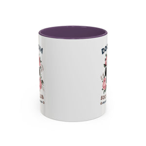 Dog Mom Coffee Mug - Life is Better with a Dog, Pet Lover Gift, Floral Paw Print Mug, Dog Mom Gift, Personalized Dog Mom Mug