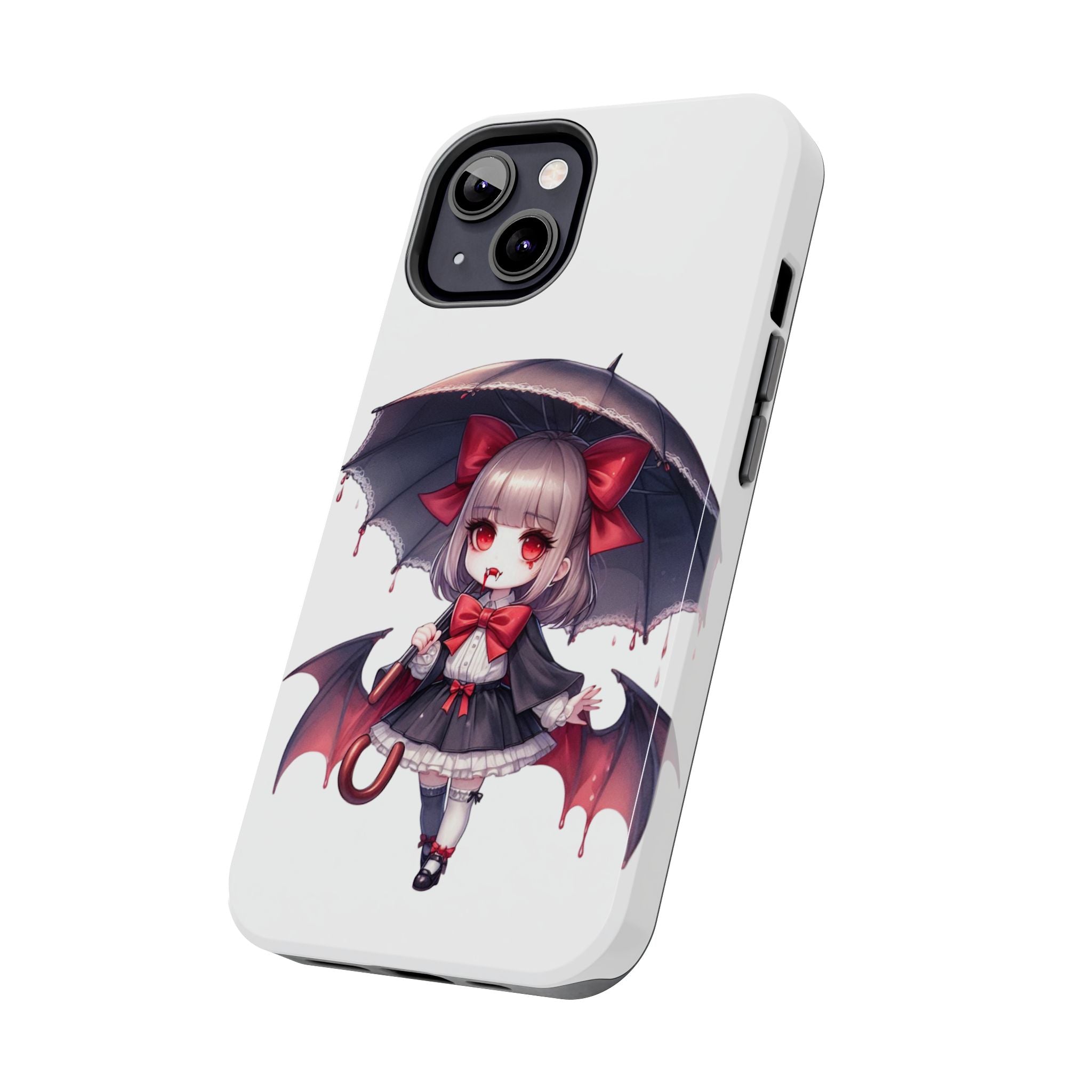 vampire girl horror art Tough Phone Cases
