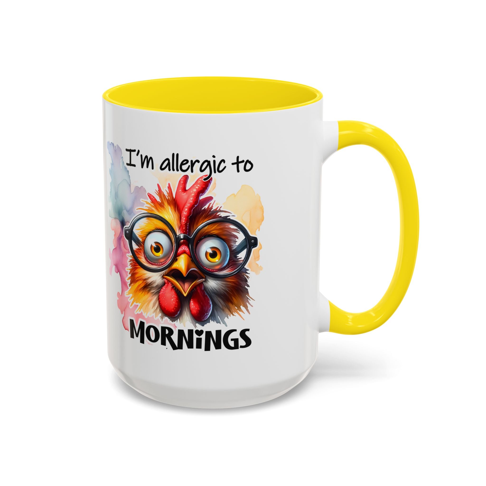 Funny Morning Coffee Mug, Gift for Coffee Lovers, Humorous Mug, Office Mug, Unique Cup for Mornings, Chicken Design