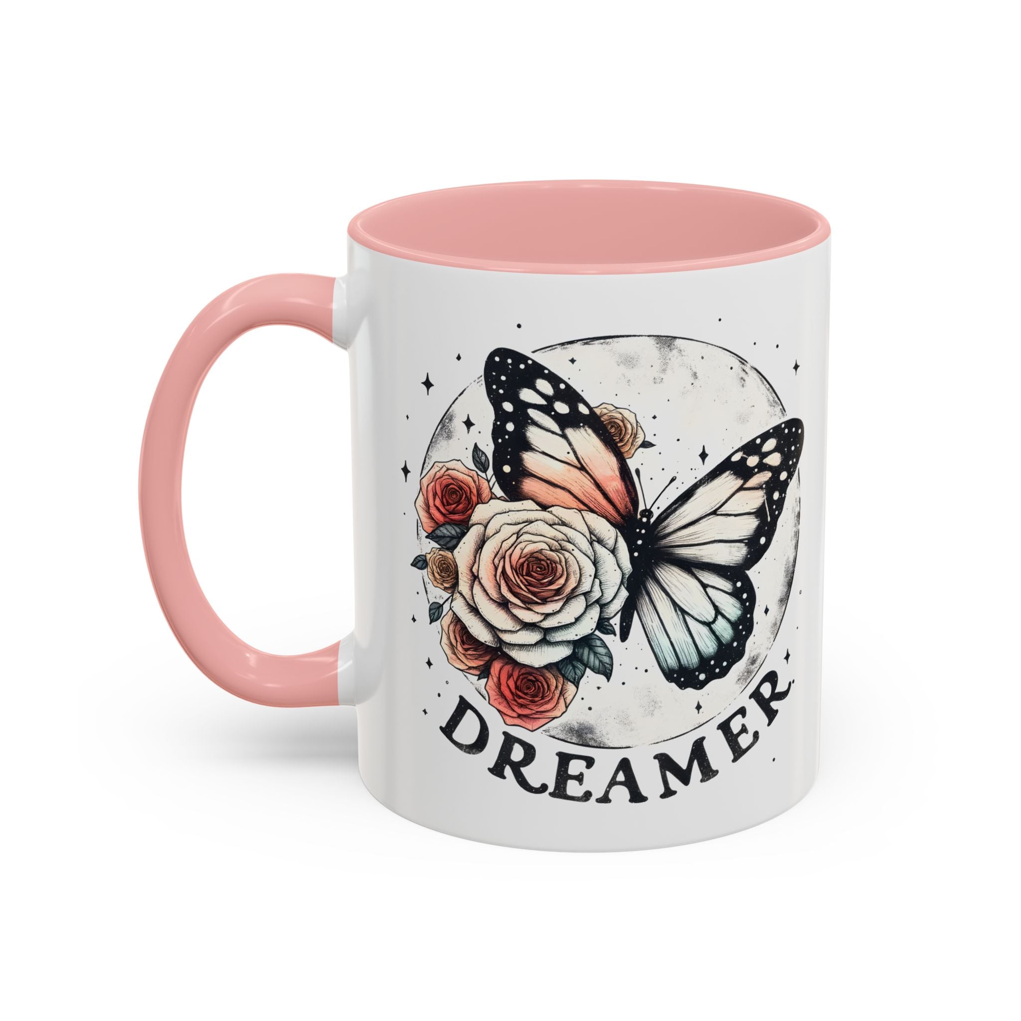 Dreamer Butterfly Coffee Mug - Stylish Accent for Creatives positive vibe freedom nature lover
