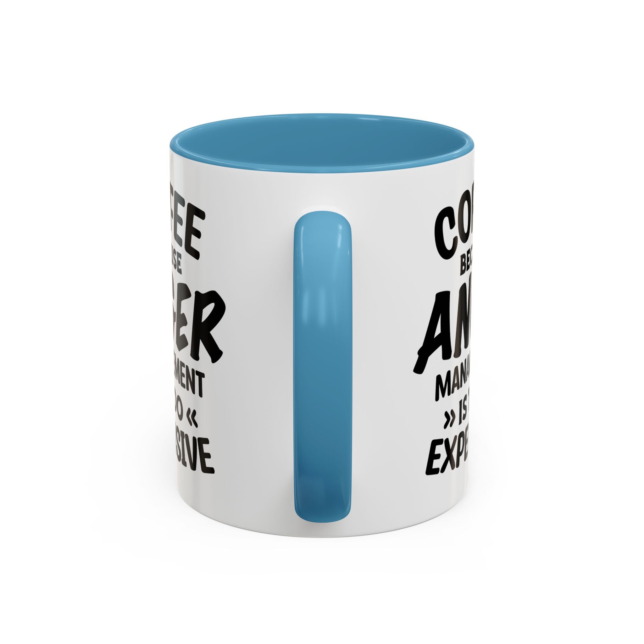 Funny Anger Management Coffee Mug, Gift for Coffee Lovers, Stress Relief, Black Accent, Humorous Cup for Friends, Office Humor, Funny Gifts