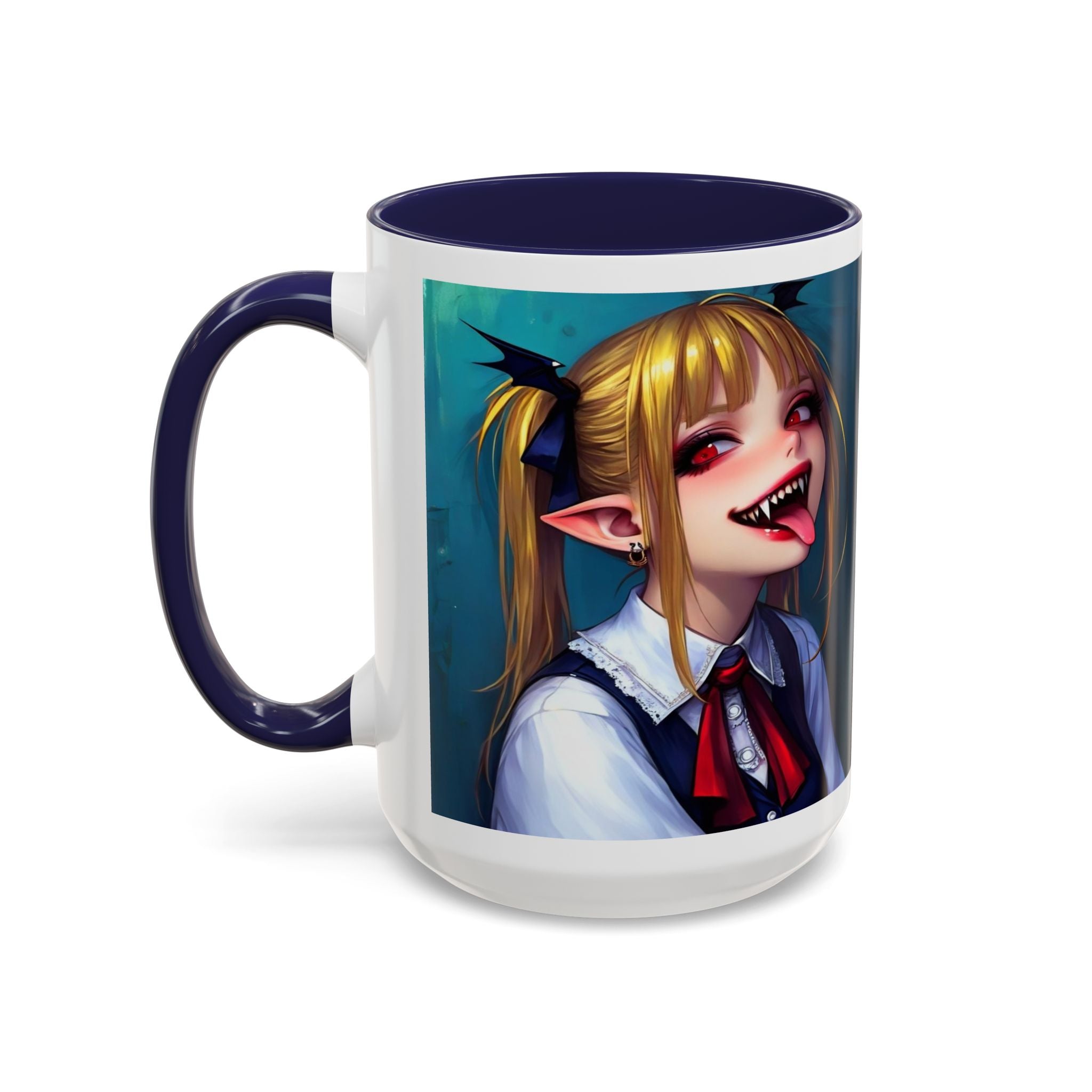 goth vampire girl Gothic Anime Coffee Mug with Edgy Design horror art