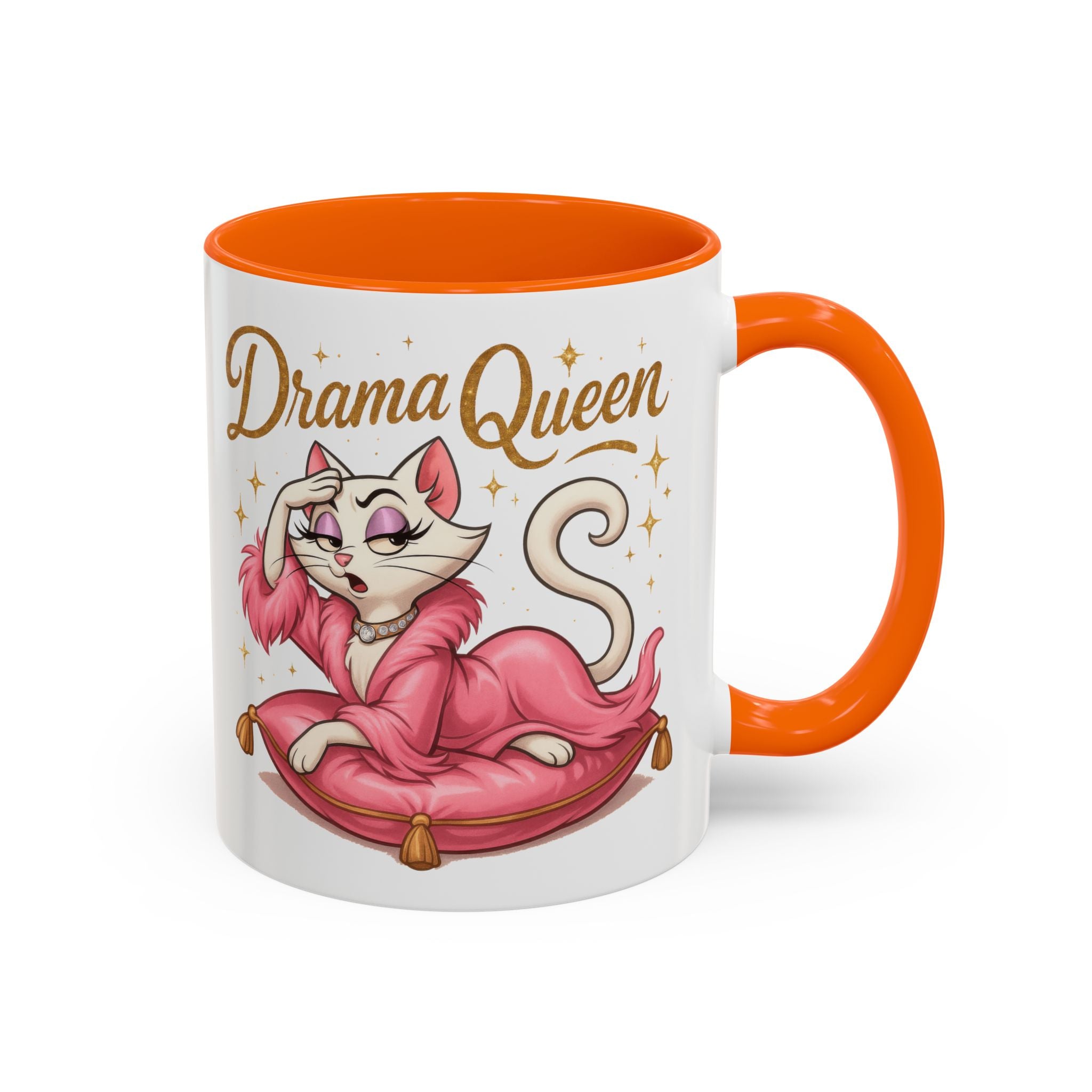 Drama Queen Coffee Mug - Fun Gift for Cat Lovers, Unique Mug for Tea or Coffee, Perfect for Birthdays, Mother's Day & Housewarming