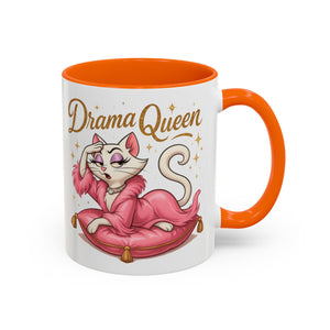 Drama Queen Coffee Mug - Fun Gift for Cat Lovers, Unique Mug for Tea or Coffee, Perfect for Birthdays, Mother's Day & Housewarming