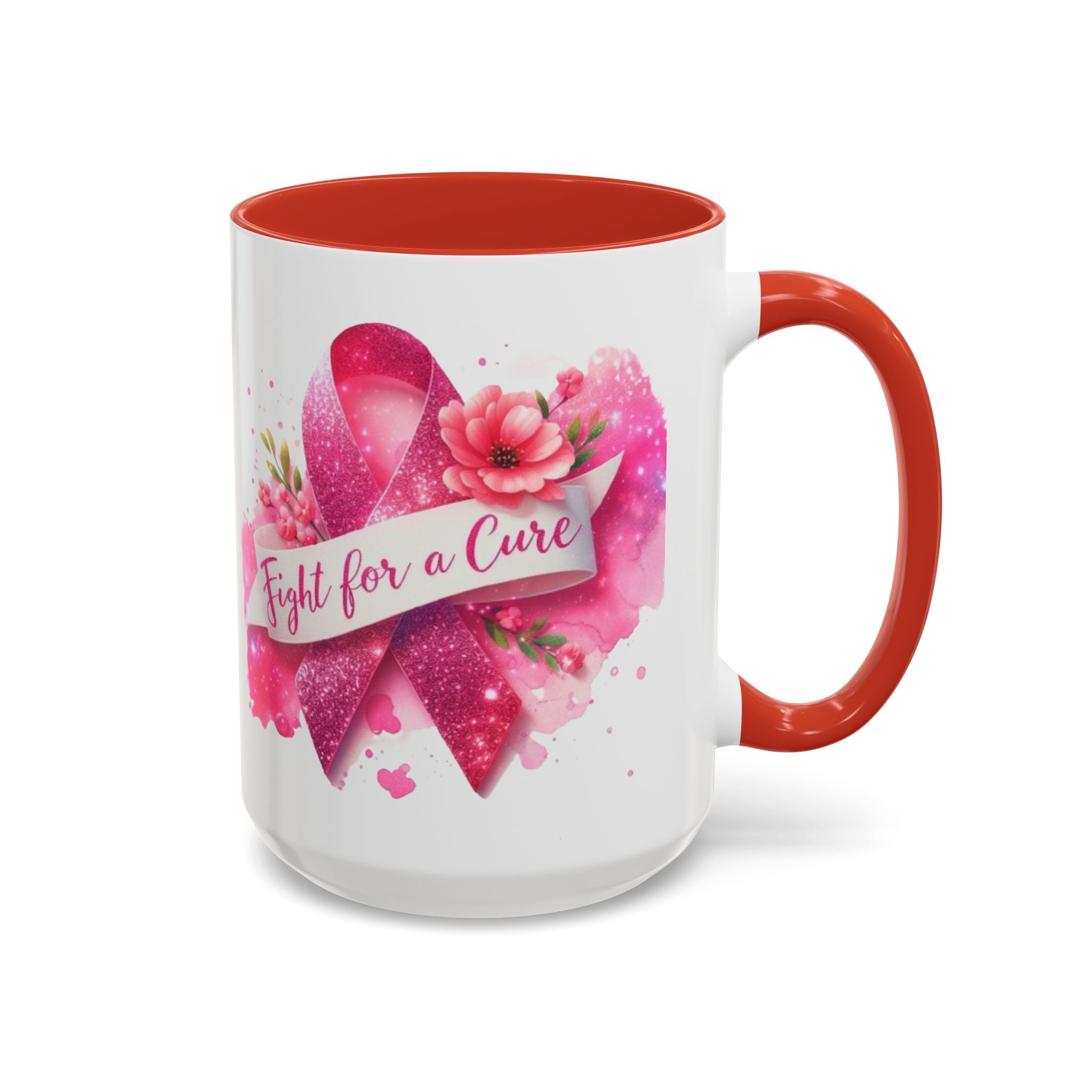 Inspirational Breast Cancer Awareness Coffee Mug - Fight for a Cure, Support Cancer Survivors, Gifts for Her, Pink Ribbon Design, [...]