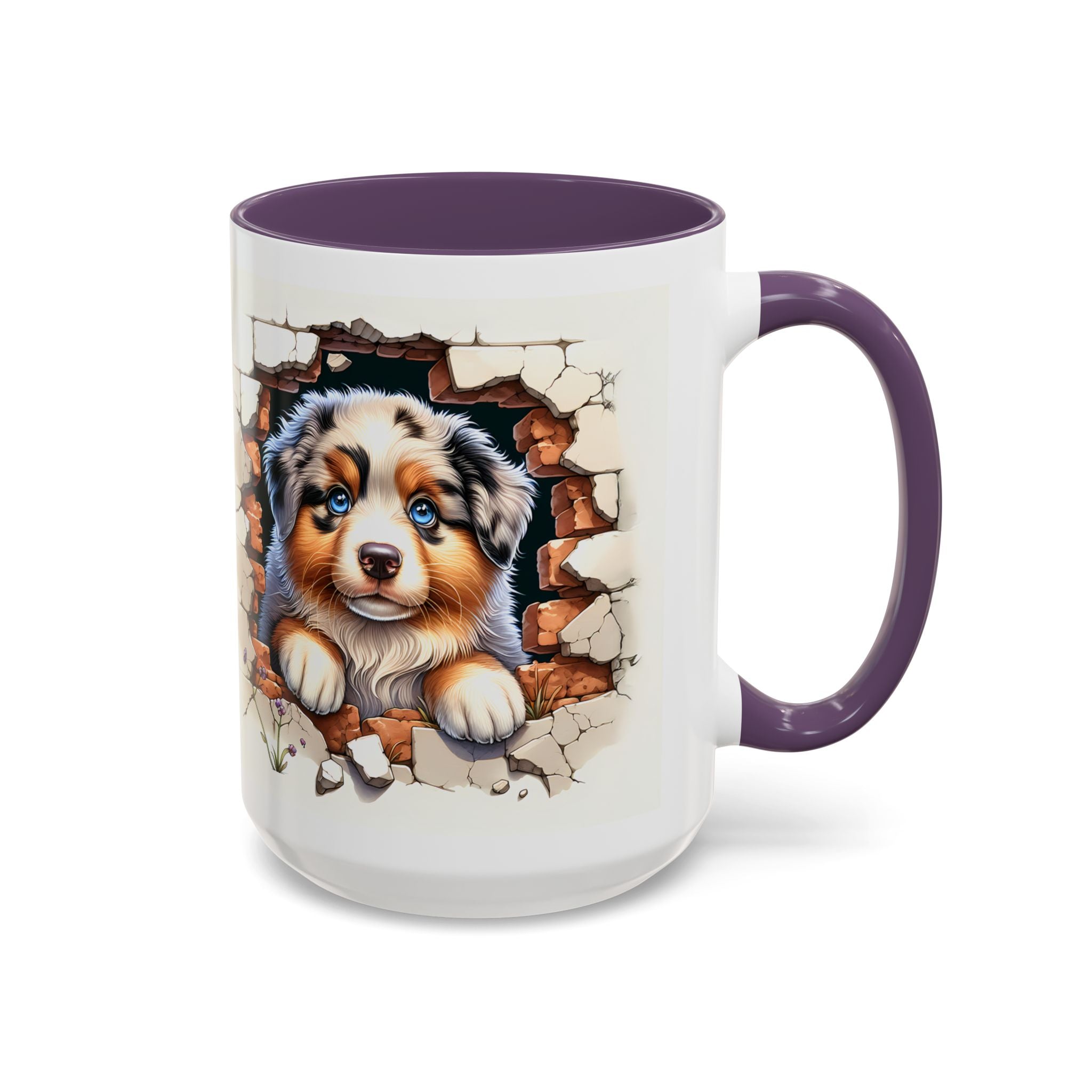 Cute Puppy Accent Coffee Mug - Perfect Gift for Dog Lovers, Unique Pet Lover Mug, Mother’s Day, Birthday, Home Decor