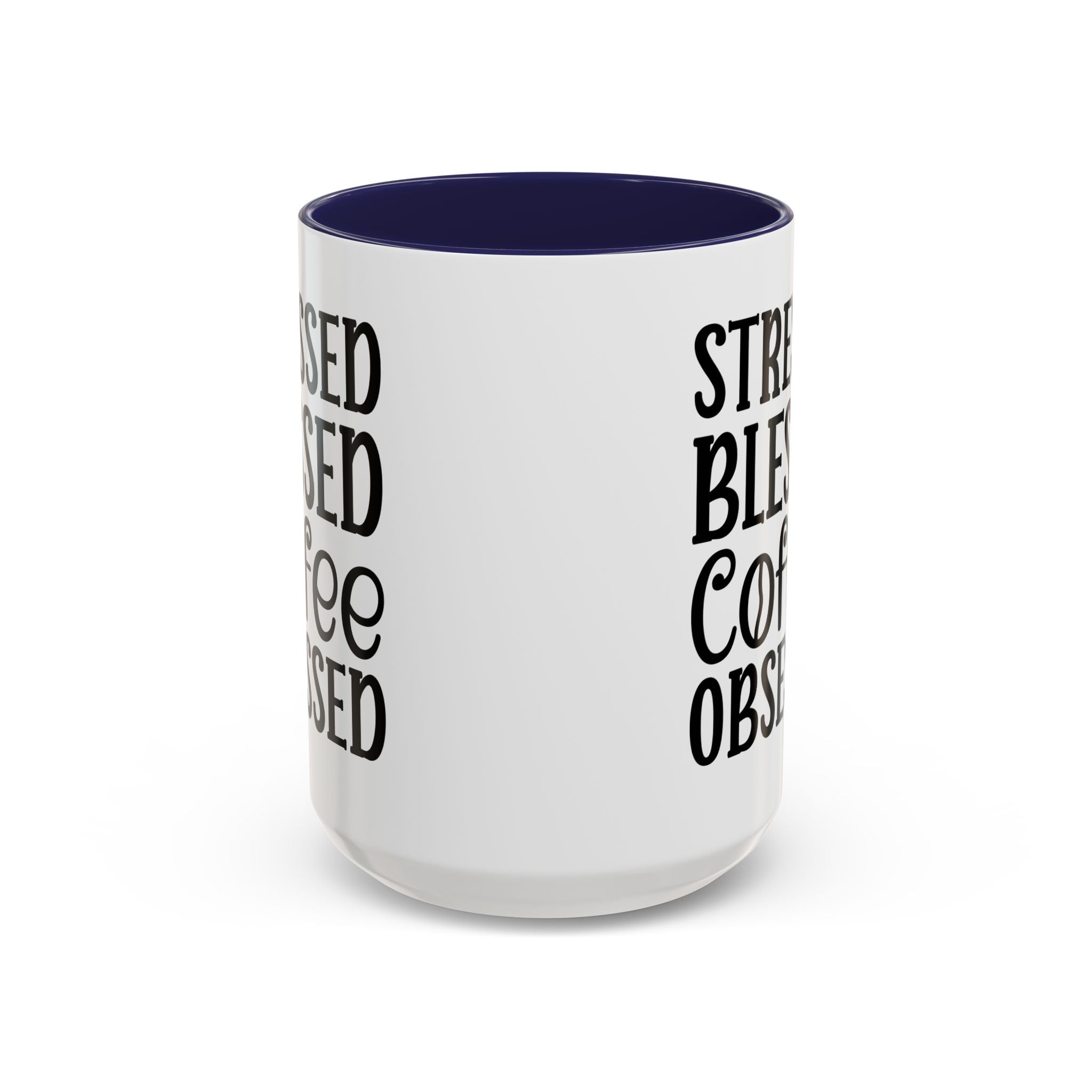 Stressed Blessed Coffee Obsessed Mug, Motivational Coffee Mug, Gift for Coffee Lovers, Funny Office Mug, Self-Care Gift Idea