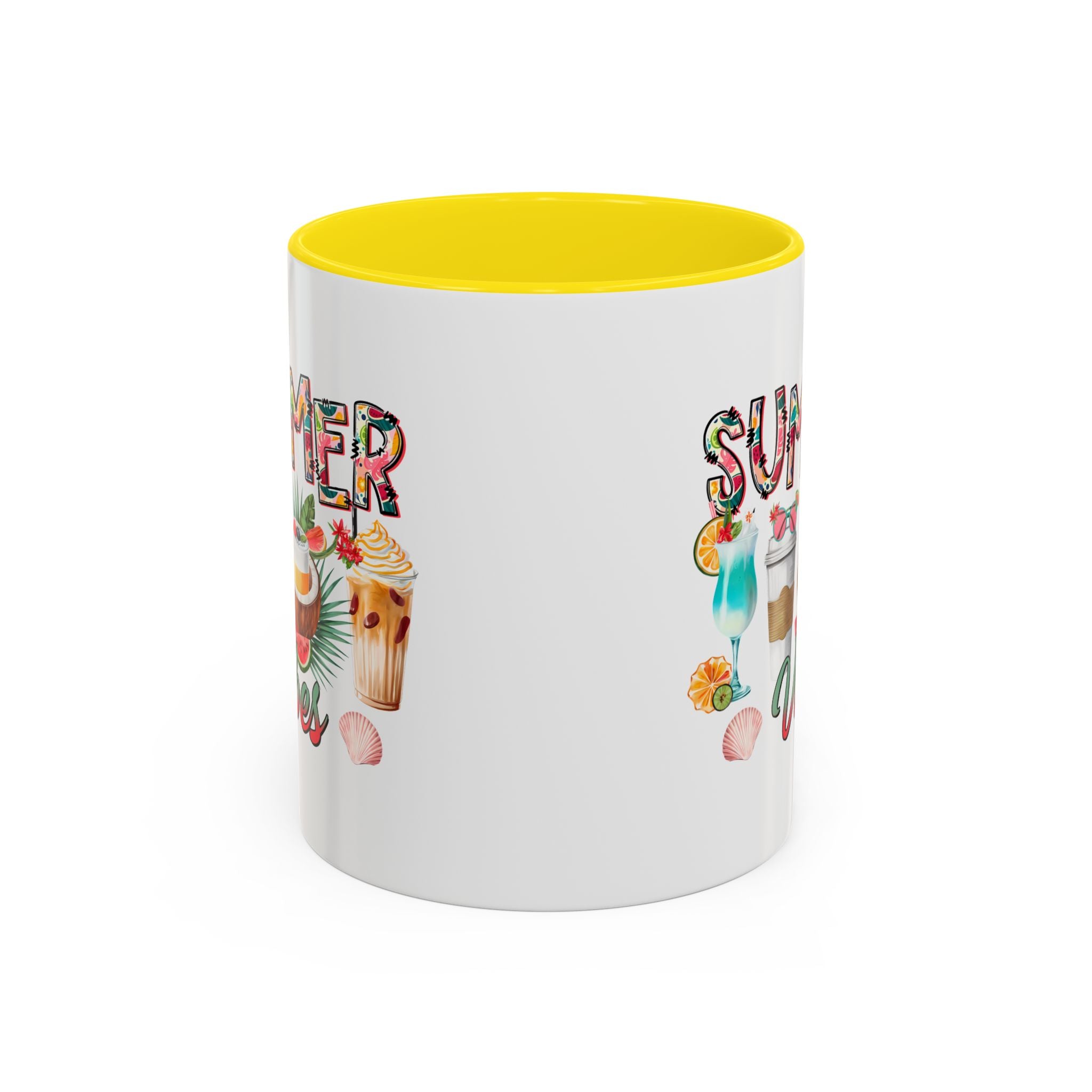 Summer Vibes Accent Coffee Mug - 11oz & 15oz - Perfect for Sunny Days & Celebrations