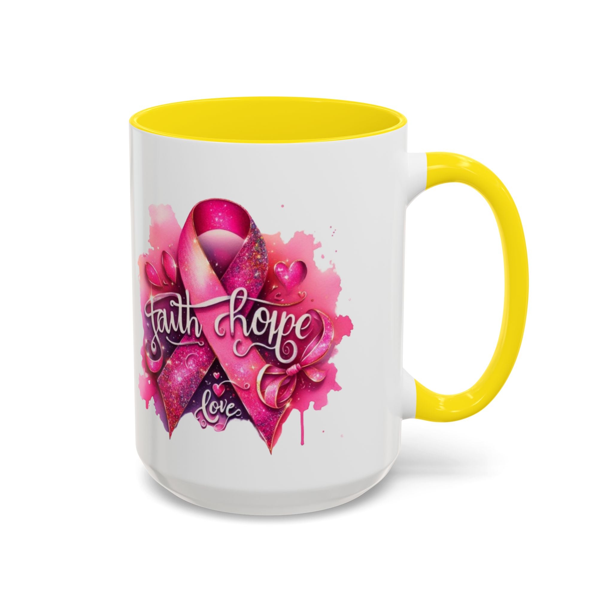 Cancer awareness Inspirational Hope & Faith and Love Coffee Mug