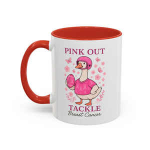 Breast Cancer Awareness Coffee Mug, Pink Out Tackle Duck Design, Supportive Gift for Fighters & Survivors, Cheerful Office Decor, [...]