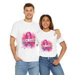 Breast Cancer Awareness Tee, Heal Cancer Cotton Shirt, Unisex Supportive T-Shirt, Gift for Survivor, Pink Ribbon Shirt