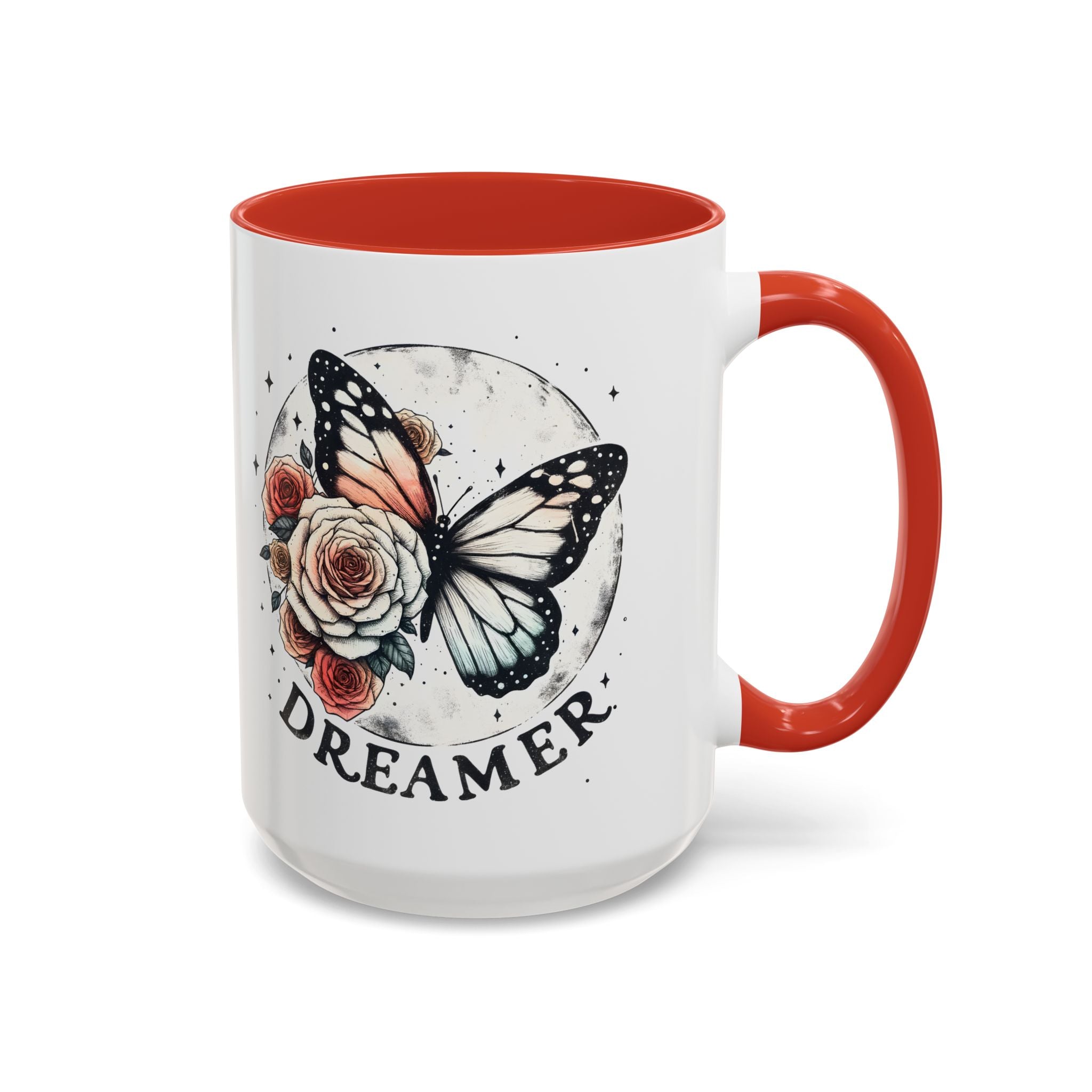 Dreamer Butterfly Coffee Mug - Stylish Accent for Creatives positive vibe freedom nature lover