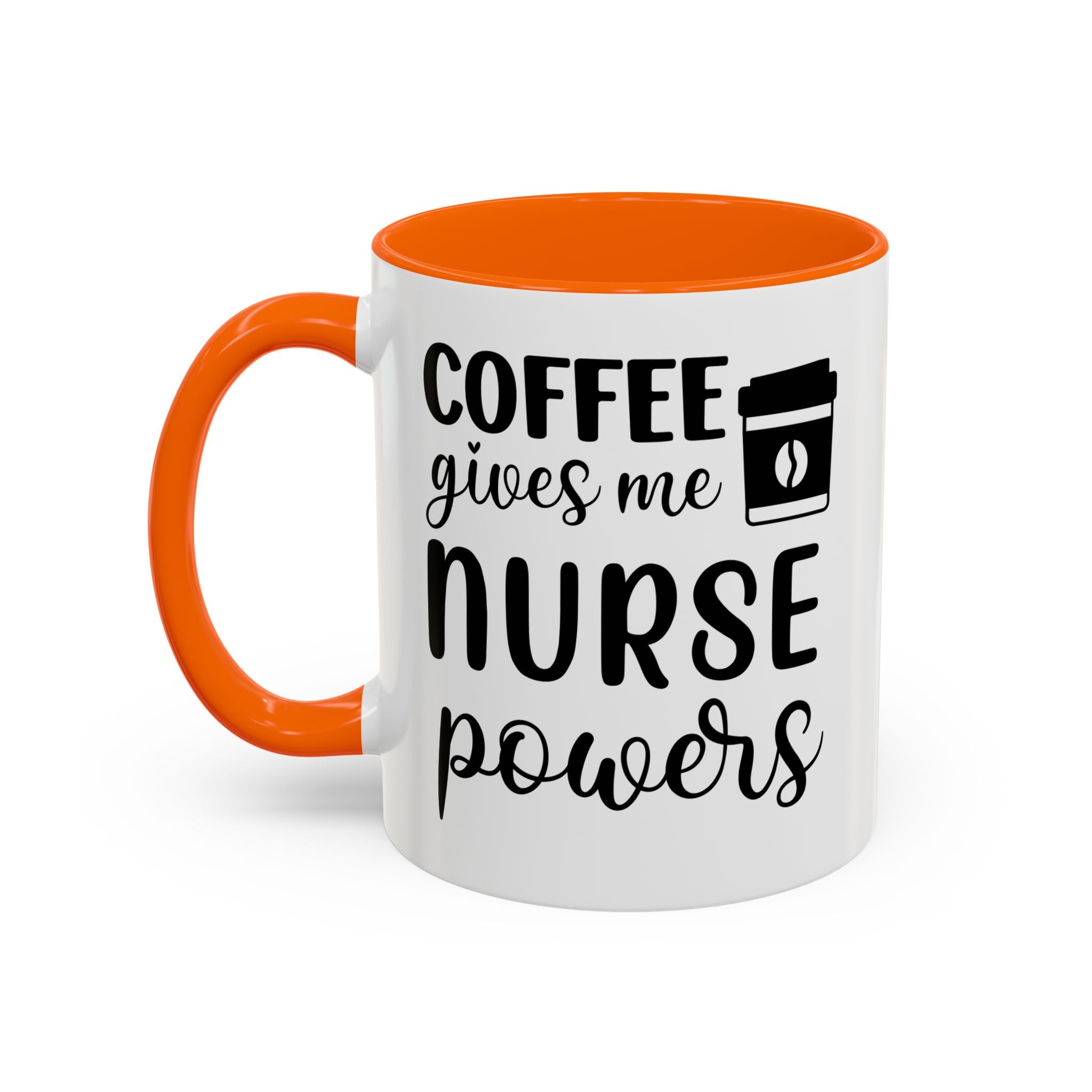 Nurse Coffee Mug, Funny Gift for Nurses, Coffee Lover's Mug, Black Accent Tea Cup, Motivational Nurse Gift
