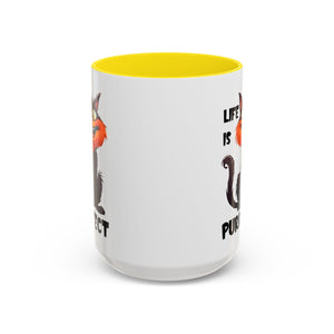 Purrfect Cat Accent Coffee Mug, Cat Lover Gift, Funny Drinkware, Cute Kitchen Accessory, Pet Owner Mug, Unique Gift Idea