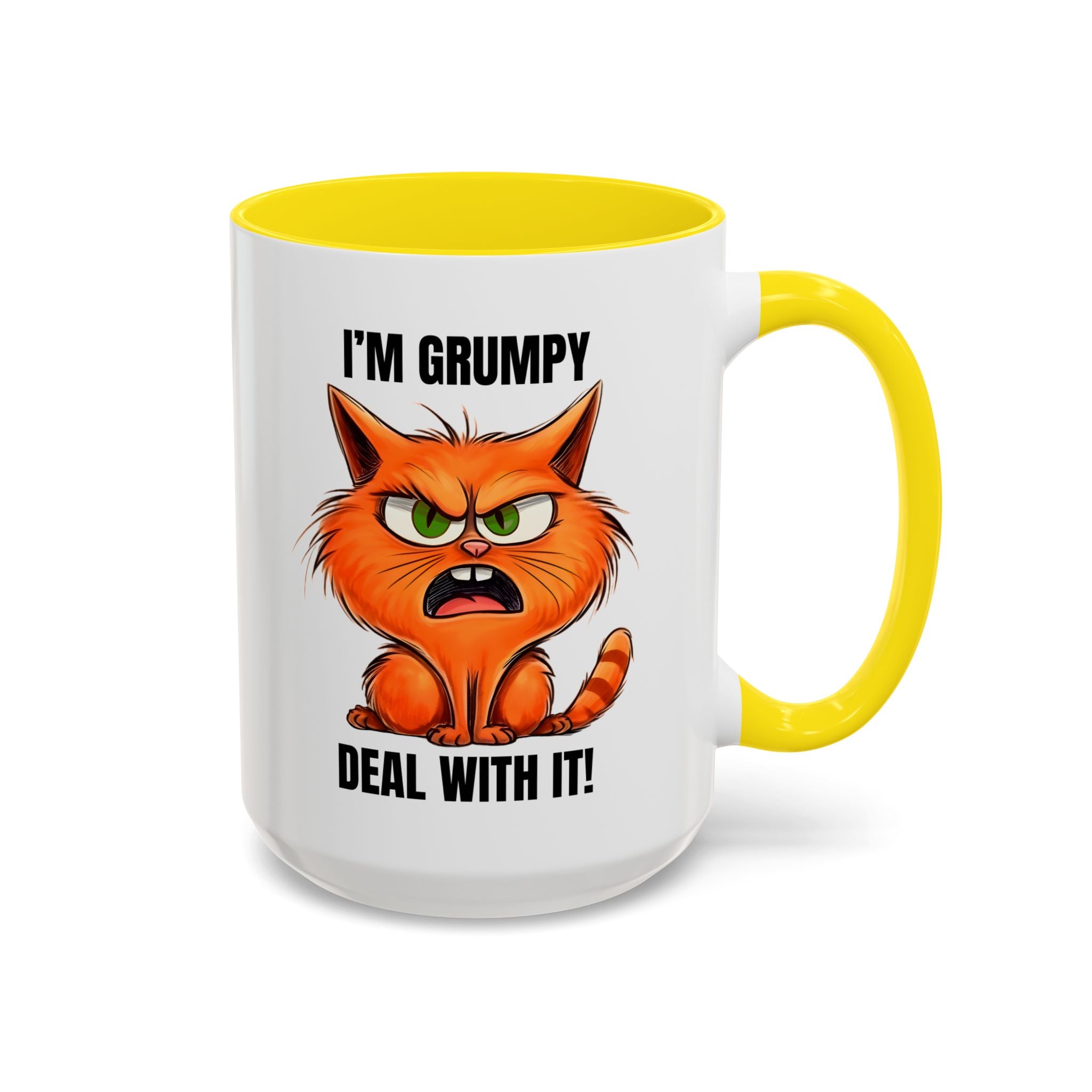 Grumpy Cat Coffee Mug, Funny Cat Mug, Gift for Cat Lovers, Office Coffee Cup, Humor Mug, 11oz 15oz