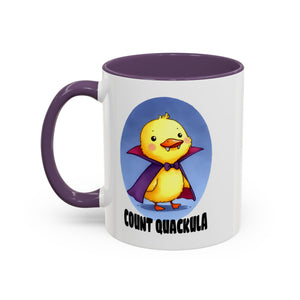 Cute Count Quackula Accent Coffee Mug - Adorable Gift for Coffee Lovers, Halloween Decor, Chick Collectors, Quirky Kitchen