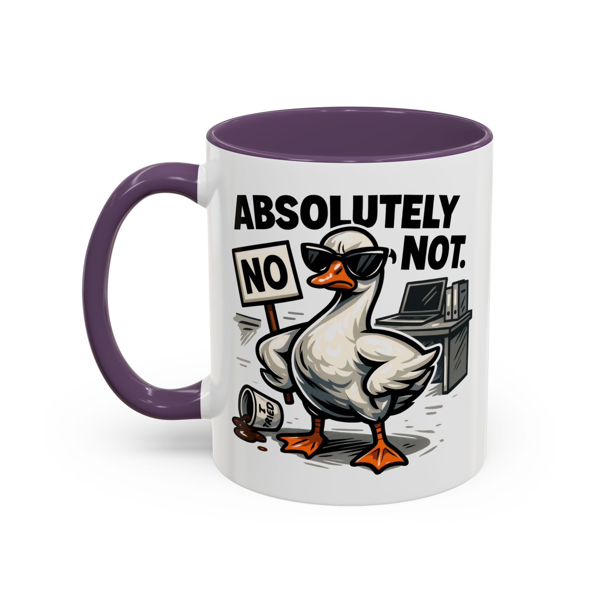 Sassy Coffee Mug, Humorous Gift for Geese Lovers, Fun Office Desk Decor, Funny Animal Cup, Quirky Kitchenware