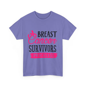 Breast Cancer Survivor Tee, Inspirational Shirt, Unisex Heavy Cotton Tee, Support Breast Cancer Awareness, Gift for Survivors