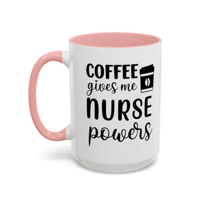 Nurse Coffee Mug, Funny Gift for Nurses, Coffee Lover's Mug, Black Accent Tea Cup, Motivational Nurse Gift