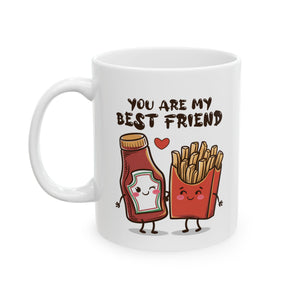 Best Friend  coffee Mug - Funny Gift, Coffee Cup for Friends, Birthday Present, Valentine’s Day, Friendship Gift