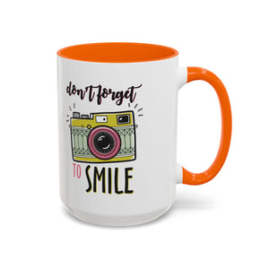Inspirational Coffee Mug - 'Don't Forget to Smile' mental health