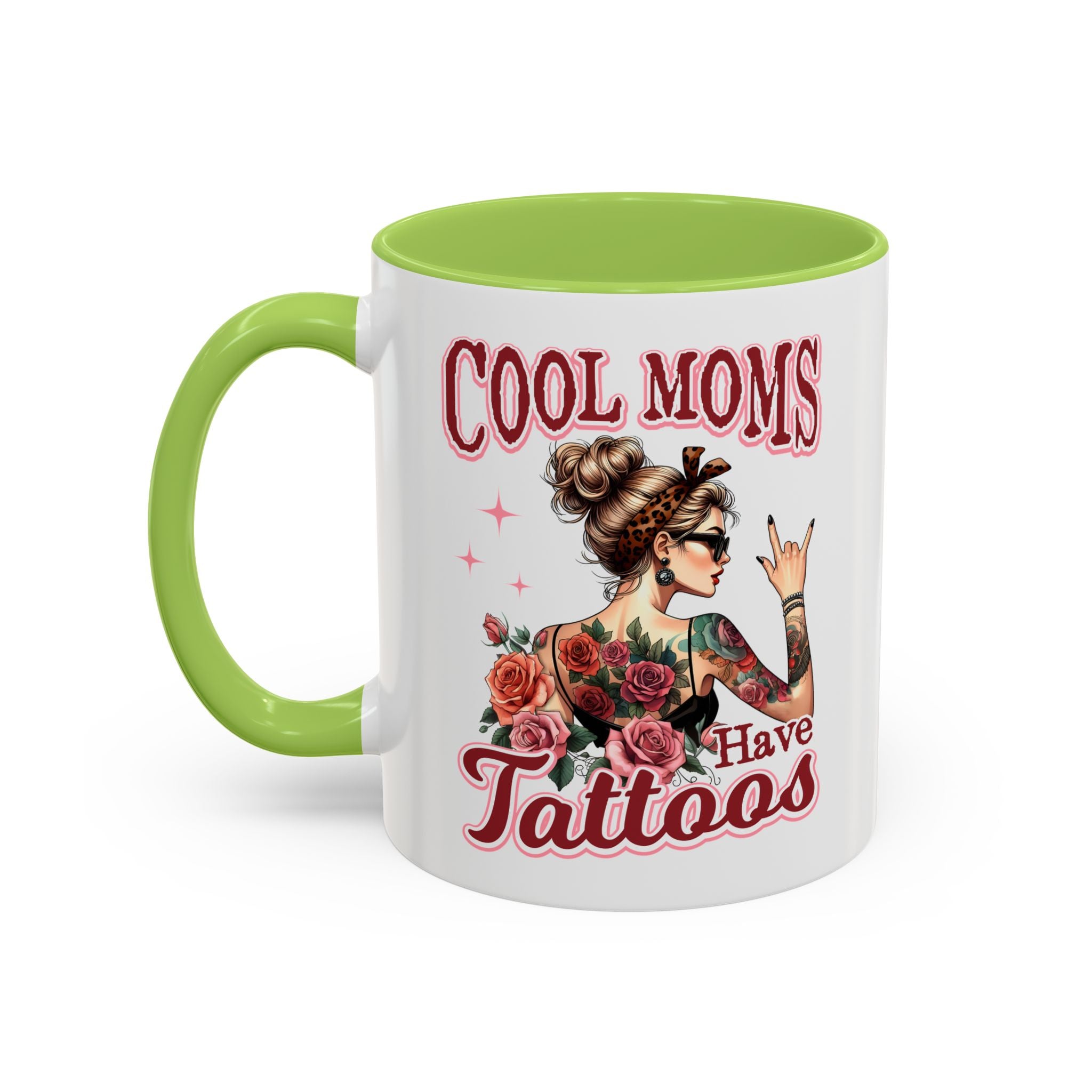 Cool Moms Have Tattoos Coffee Mug — Accent 11/15oz